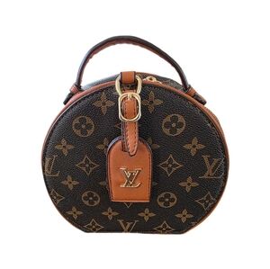 Fashion Brown And Tan Monogram Crossbody Hand Bag